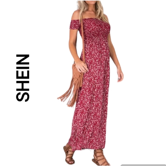 SHEIN Dresses & Skirts - SHEIN floral print maxi dress